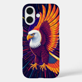 Aggressiver Adler in lebhaften Farben - Bold Mobil iPhone 16 Hülle