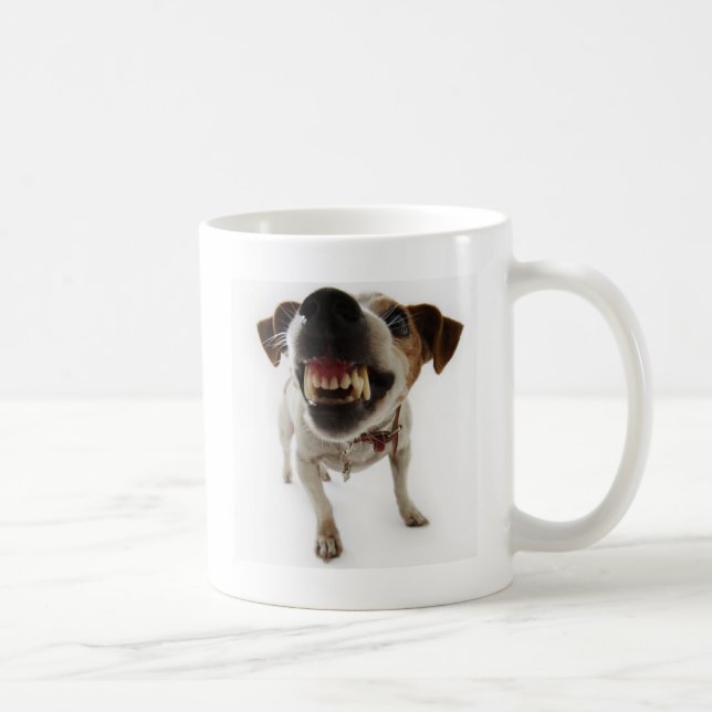 aggressiver Hund Kaffeetasse (Rechts)