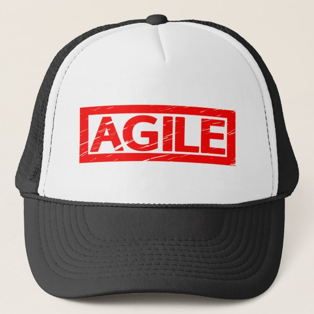 Agile Briefmarke Truckerkappe (Vorderseite)