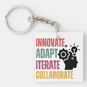 Agile Mindset Kernprinzipien Positives Denken Schlüsselanhänger