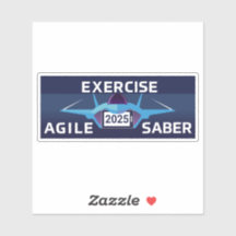 Agile Säbel 3 Aufkleber