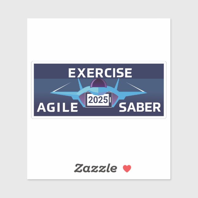 Agile Säbel 3 Aufkleber (Blatt)