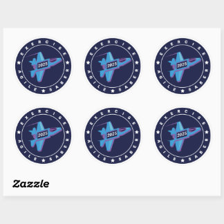 Agile Säbel 6 Graf Sticker Sheet