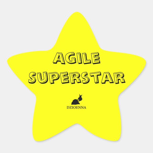 Agile Superstar Stickers (Vorderseite)
