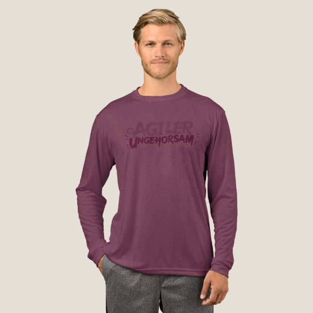 Agiler Ungehorsam Tri-Blend Shirt (Volle Vorderseite)