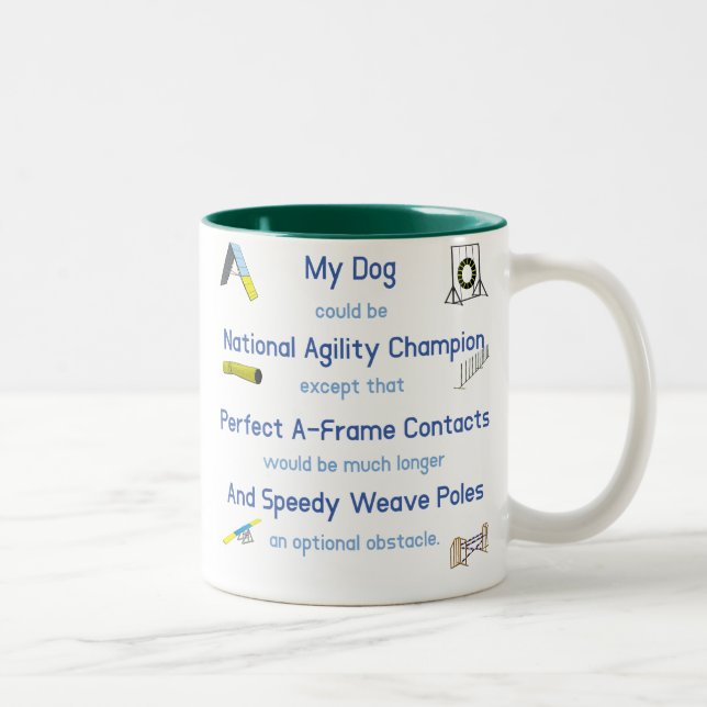 Agility-Ausnahmeregelungen Zweifarbige Tasse (Rechts)