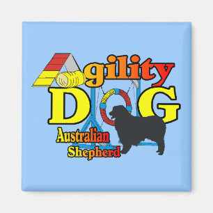 Agility Australian Shepherd Gifts Magnet
