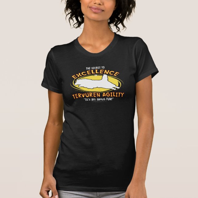 Agility-Belgier Tervuren geheimer Damen-T - Shirt (Vorderseite)