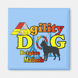 Agility Belgisch Malinois Geschenke Magnet