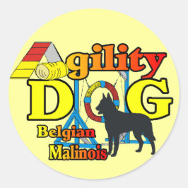 Agility Belgisch Malinois gibt Stickers