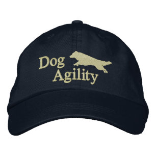 Agility Border Collie Dark Bestickte Baseballkappe