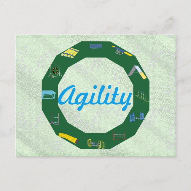 Agility Circle Postkarte (Vorderseite)