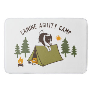 Agility Dog Niedlich Border Collie Camp Custom Badematte