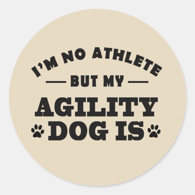 Agility Dog Stickers for Gifts Scrapbooks (Vorderseite)