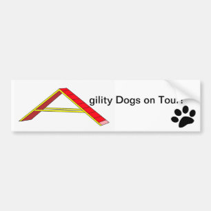 Agility Dogs on Tour Autoaufkleber