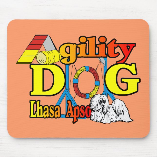 Agility-Geschenke Lhasas Apso Mousepad (Vorne)