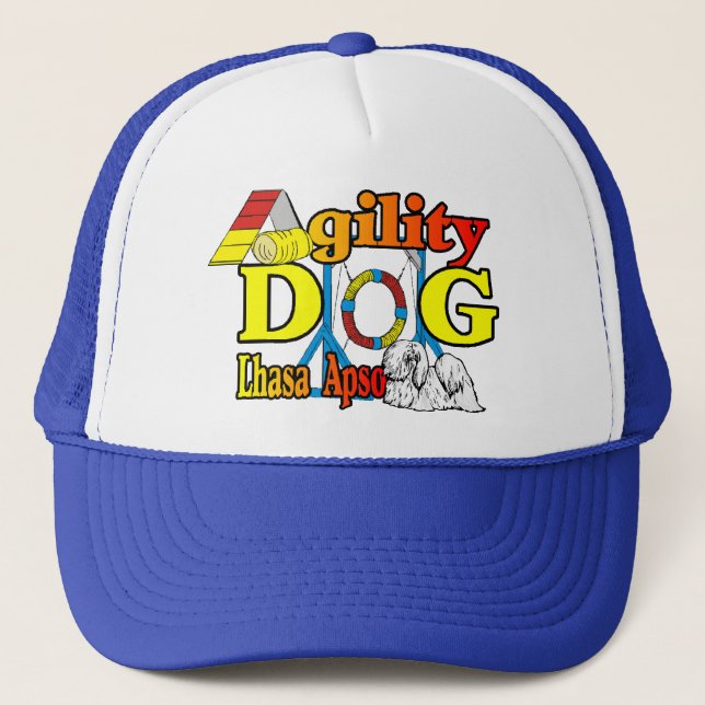 Agility-Geschenke Lhasas Apso Truckerkappe (Vorderseite)