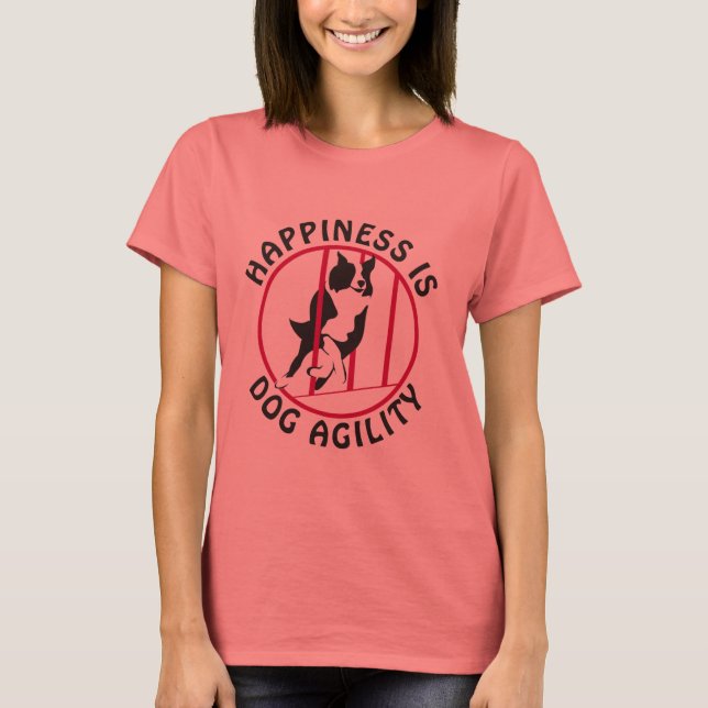 Agility Glück für die Grenzkolonie T-Shirt (Vorderseite)