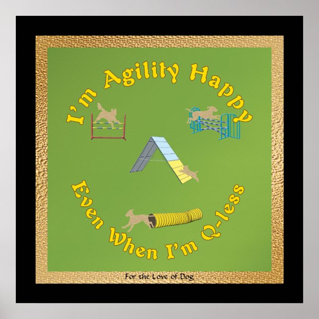 Agility Happy Poster (Vorne)