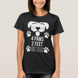 Agility-Hund für Trainer und Handler 4 Paws 2 Fee T-Shirt