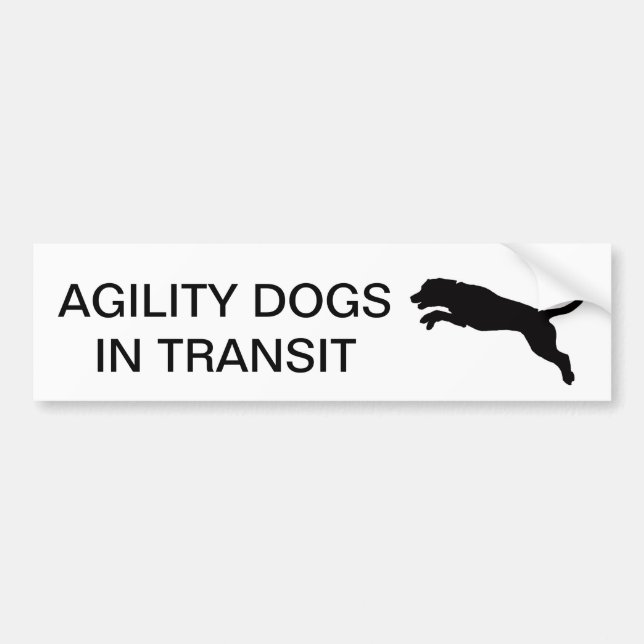 Agility-Hunde im Durchfahrt-Auto-Aufkleber Autoaufkleber (Vorne)