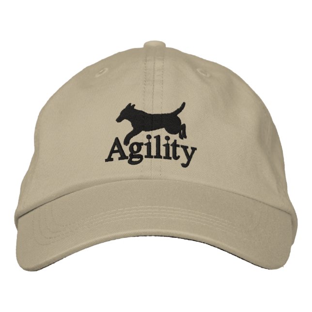 Agility Labrador Retriever bestickter Hut (Vorderseite)
