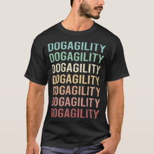 Agility-Schulung für farbiges Texthund T-Shirt