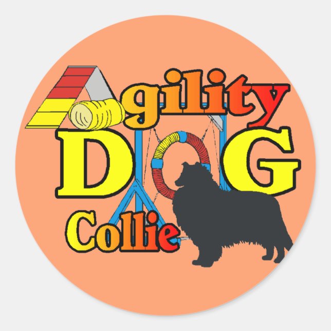 Agility Shirts Runder Aufkleber (Vorderseite)