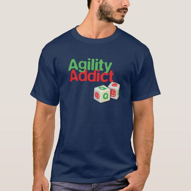 Agility-Süchtiger T-Shirt (Vorderseite)
