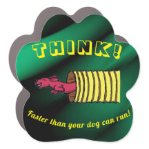 Agility Themed 5" Dog Paw Magnet