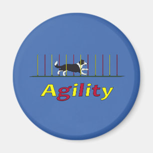 Agilityhund Magnet