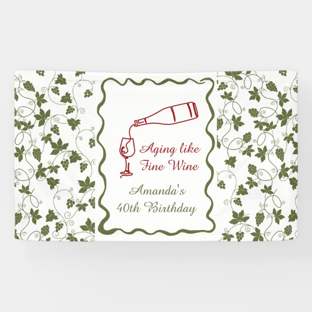 Aging Like Fine Wine Banner (Horizontal)