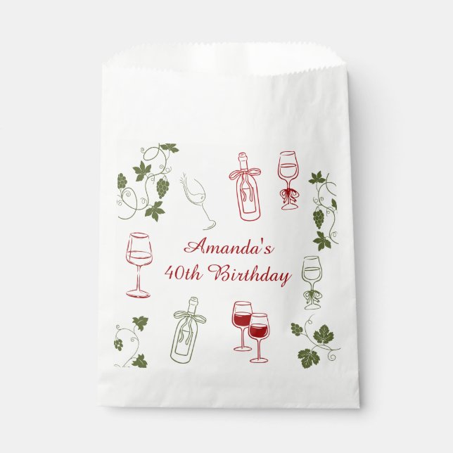 Aging Like Fine Wine Geschenktütchen (Vorderseite)