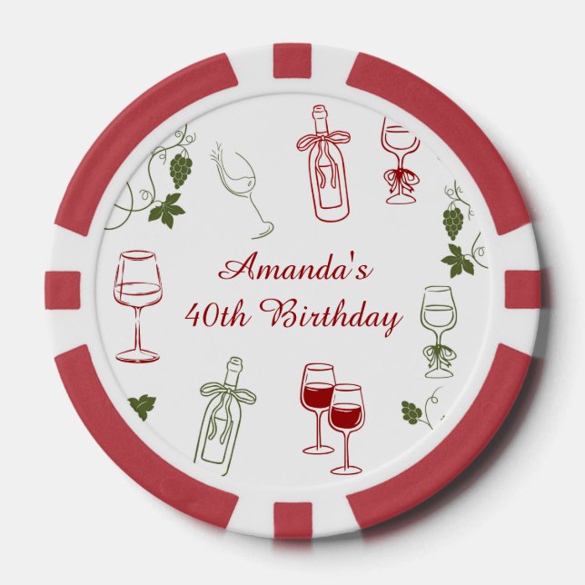 Aging Like Fine Wine Pokerchips (Vorderseite)