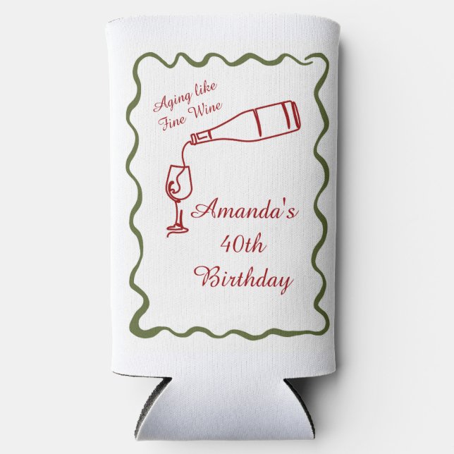 Aging Like Fine Wine Selters Dosenkühler (Vorderseite)