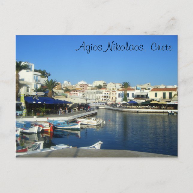 Agios Nikolaos, Kreta, Griechenland Postkarte (Vorderseite)