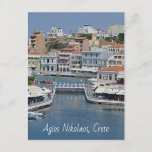 Agios Nikolaos Postcard Kreta Postkarte