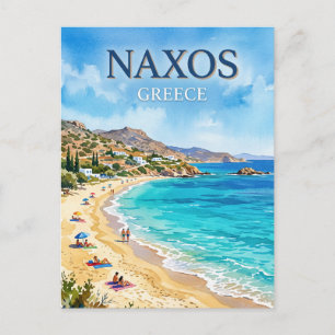Agios Prokopios Strand Naxos Griechenland Postkarte