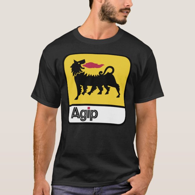 agip Logo Klassischer T - Shirt (Vorderseite)