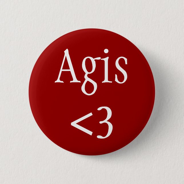 Agis Spartan King Abzeichen Button (Vorderseite)