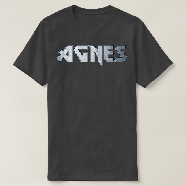 Agnes aus Schwermetall T-Shirt (Design vorne)
