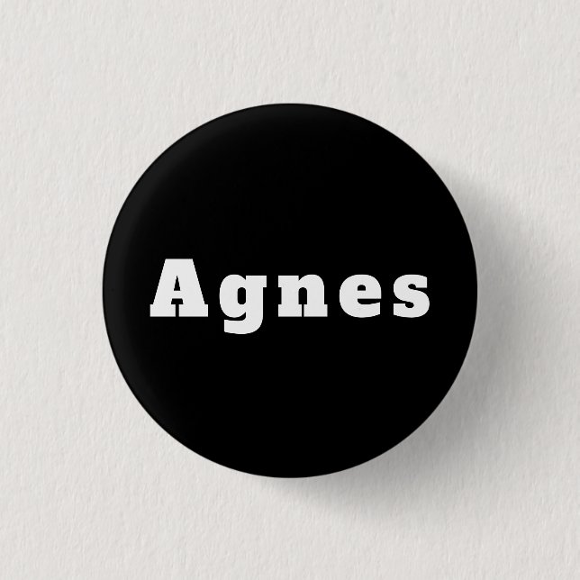 Agnes Button (Vorderseite)