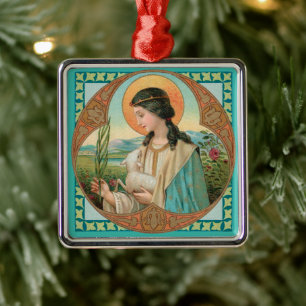 Agnes of Rome (BK 006) Ornament Aus Metall