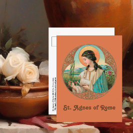Agnes of Rome (BK 006) Postkarte