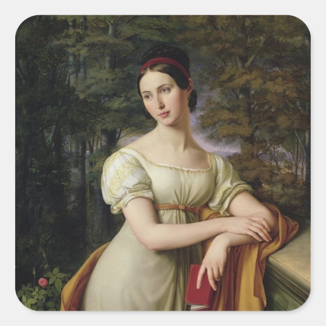 Agnes Rauch , 1825 Quadratischer Aufkleber (Vorderseite)