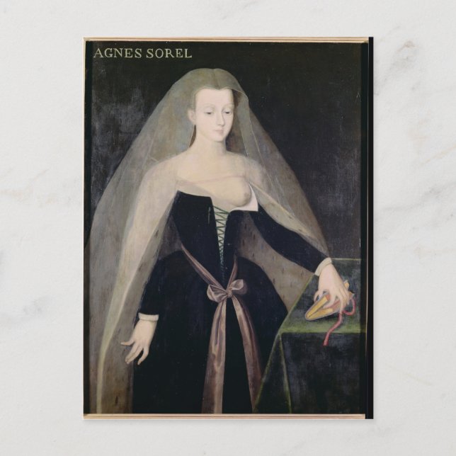 Agnes Sorel Favorite von Charles VII Postkarte (Vorderseite)