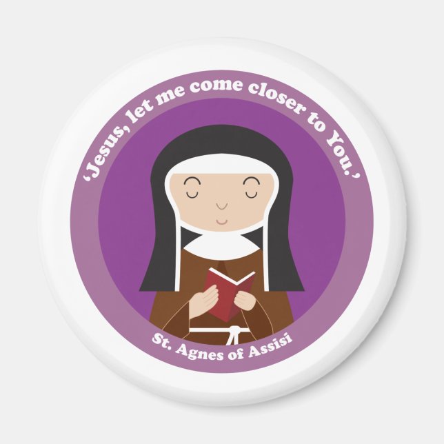Agnes von Assisi Magnet (Vorne)