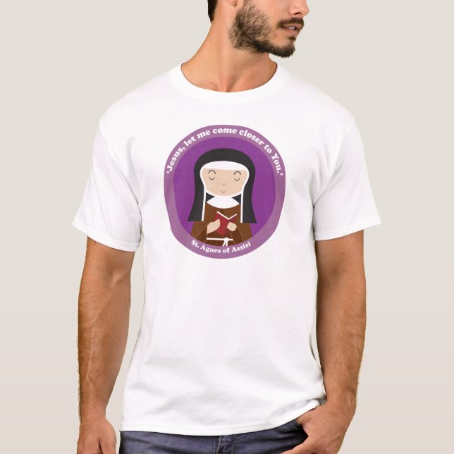 Agnes von Assisi T-Shirt (Vorderseite)