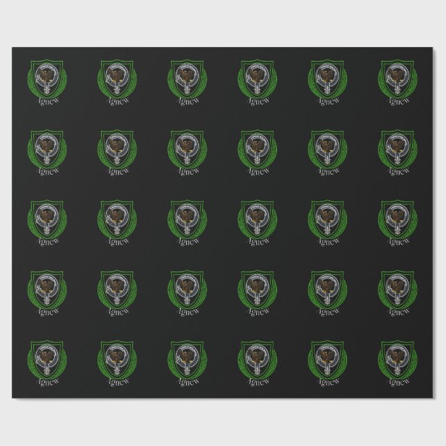 Agnew Scottish Clan Wappen Geschenkpapier (Flach)