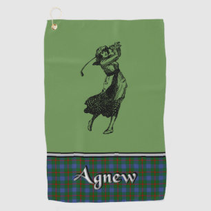 Agnew Tartan Golf Towel Ihre's Golfhandtuch